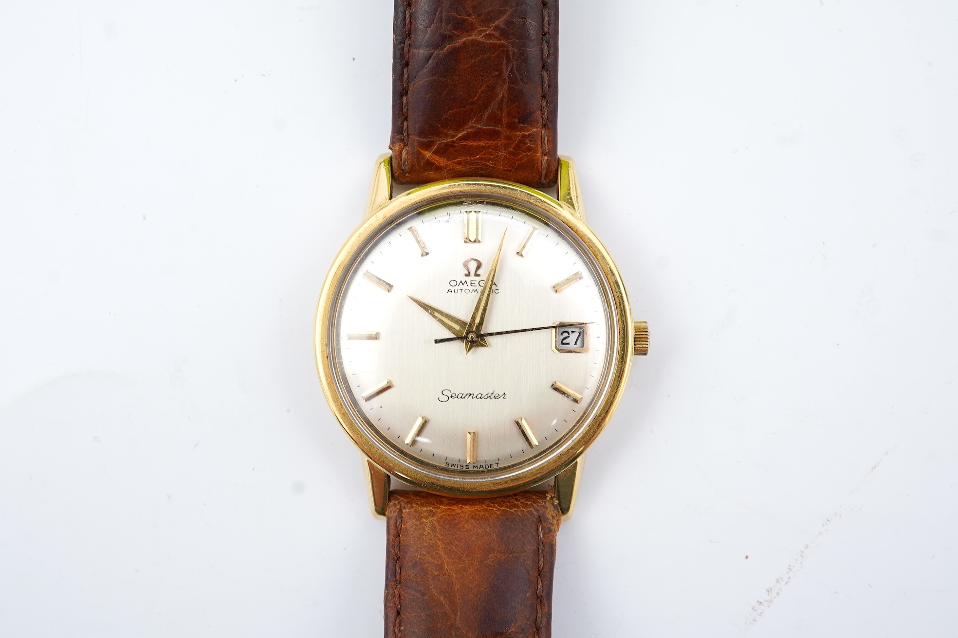 A gentleman's 1960's 18ct gold Omega Seamaster Automatic wrist watch